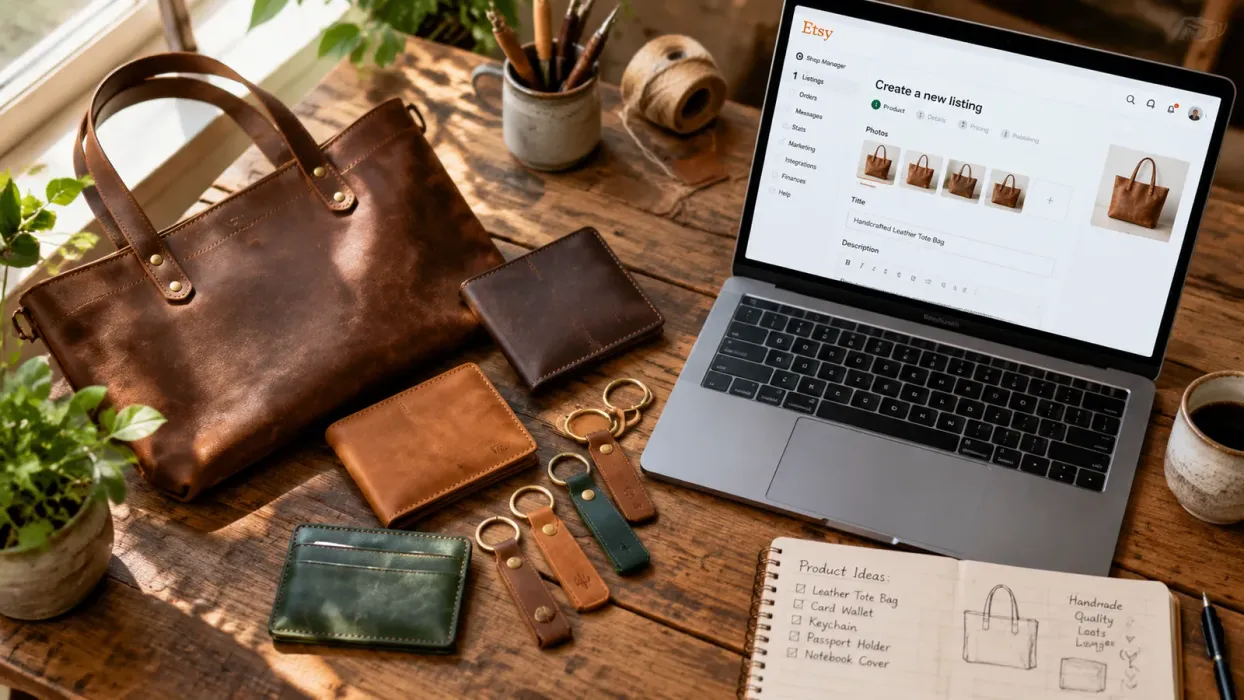 Deri Ürünler Satmak: Etsy'de 2026 Rehberi - blog yazısı
