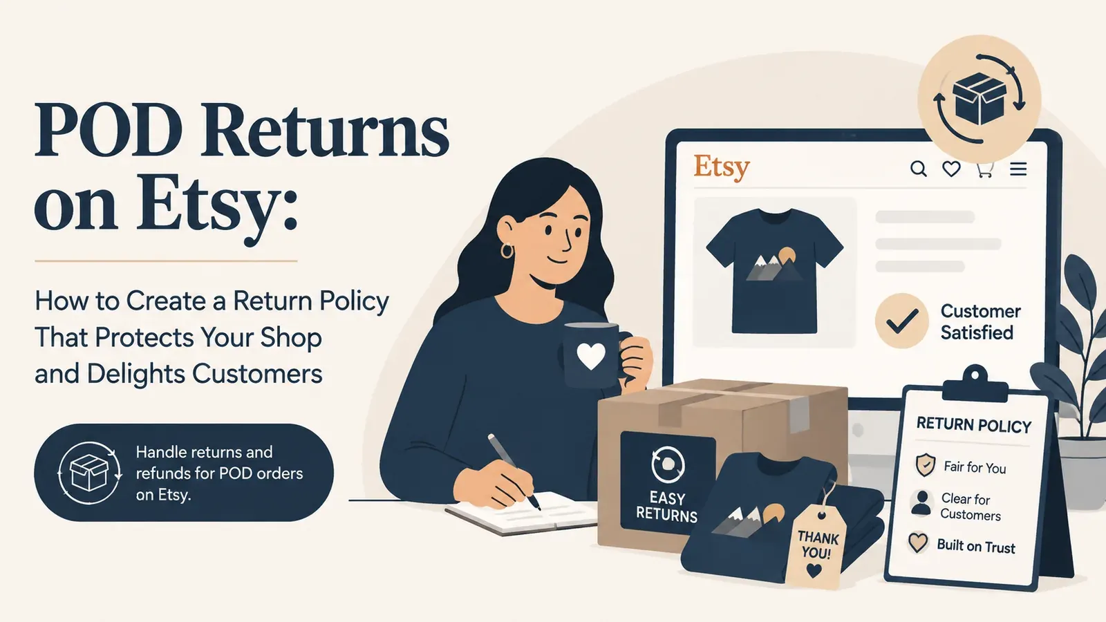 Etsy POD İade ve Geri Ödeme Politikası: Kârınızı Korurken Müşteriyi Mutlu Etmek - yazı kapağı