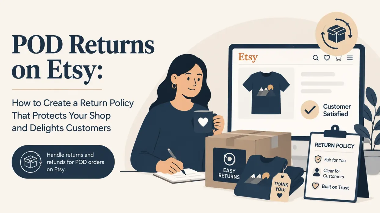 POD Returns on Etsy: How to Create a Return Policy That Protects Your Shop and Delights Customers - blog post