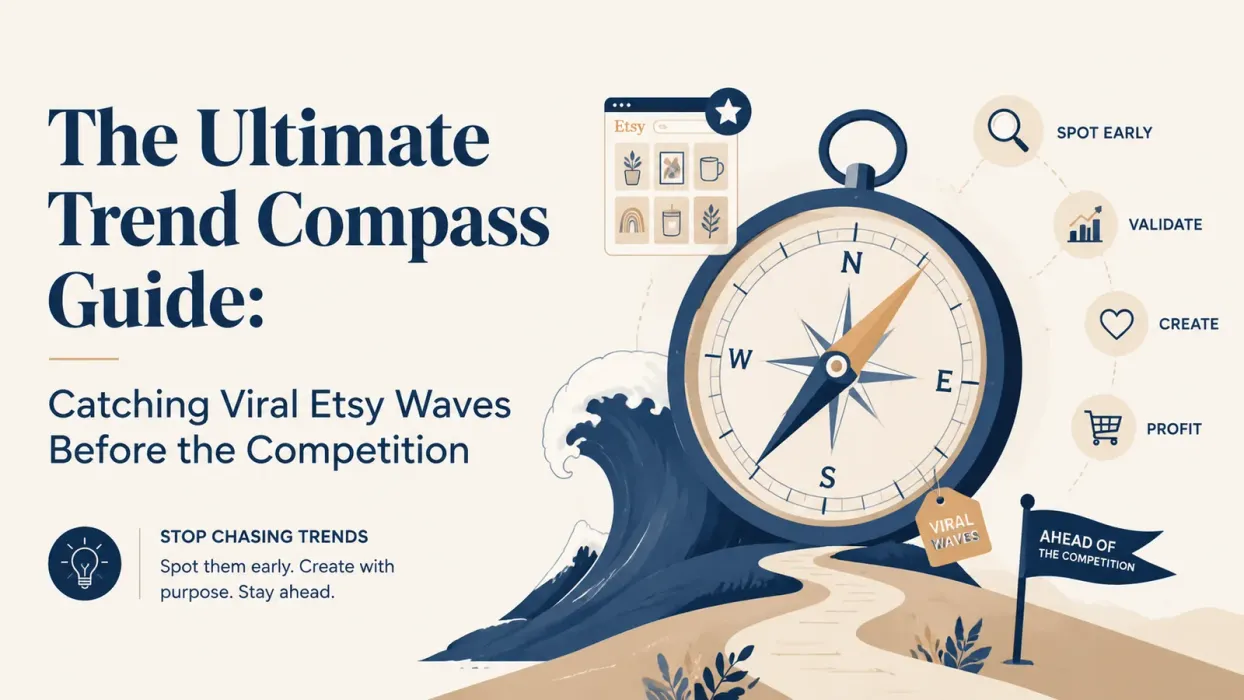 The Ultimate Trend Compass Guide: Catching Viral Etsy Waves Before the Competition - blog post