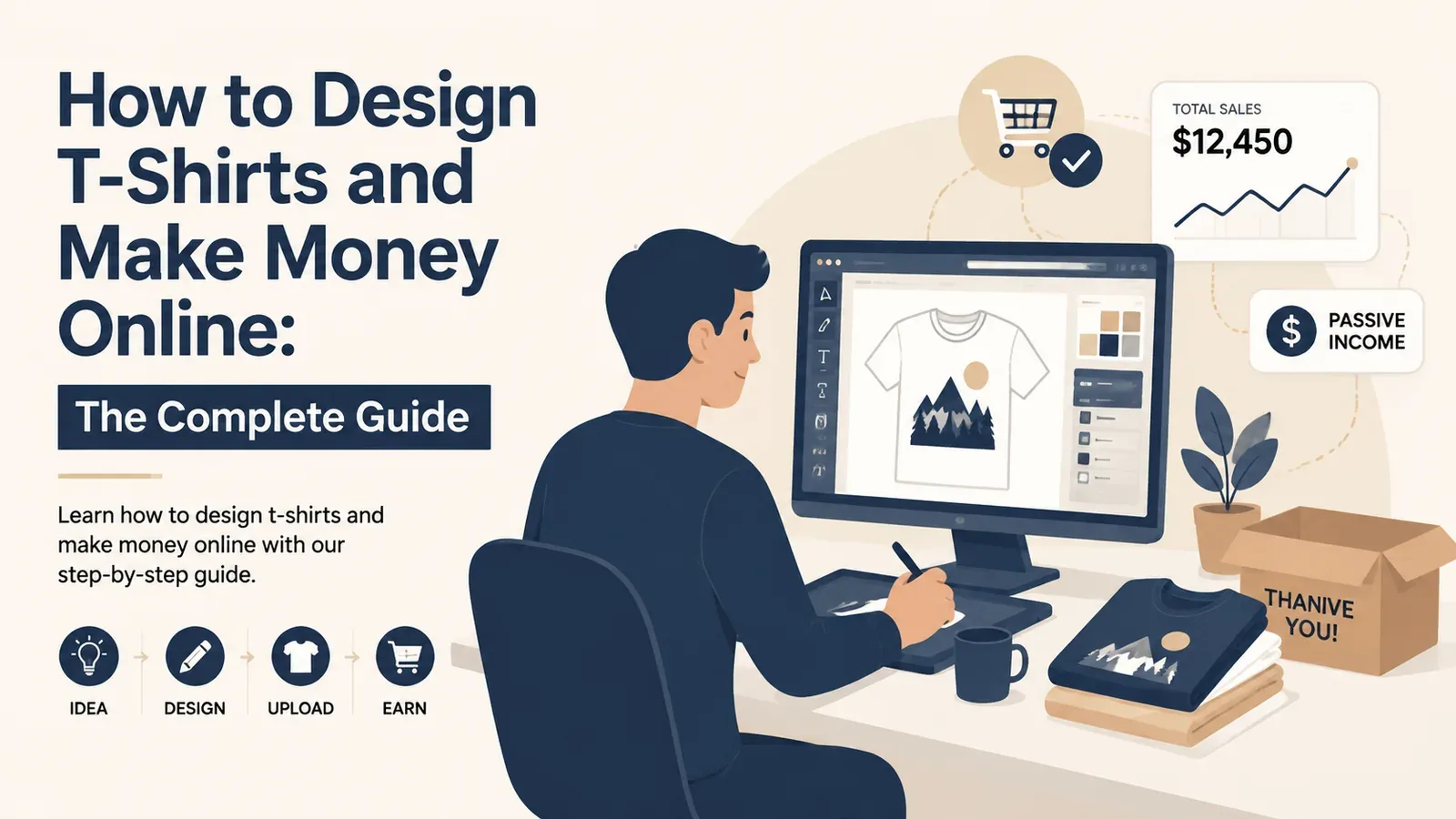 How to Design T-Shirts and Make Money Online: The Complete Guide - post cover