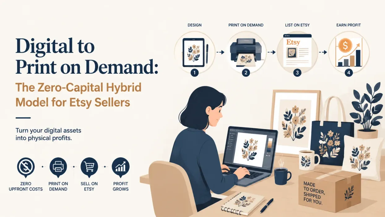 Digital to Print on Demand: The Zero-Capital Hybrid Model for Etsy Sellers - blog post