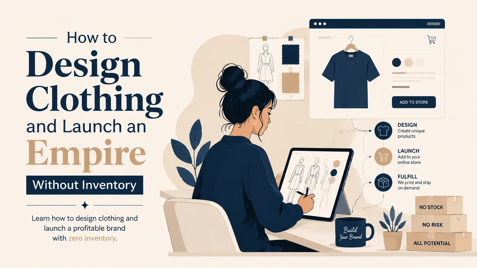 How to Design Clothing and Launch an Empire Without Inventory - post cover