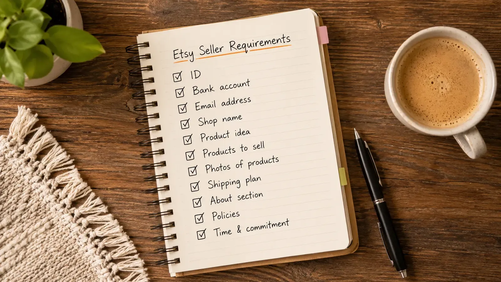 Etsy seller requirements checklist
