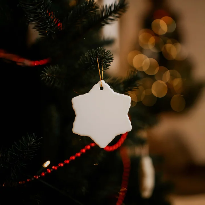 Ceramic Ornament, 4 Shapes