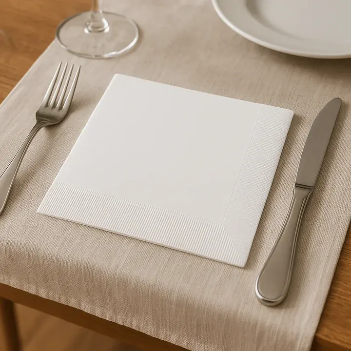 White Coined Napkins