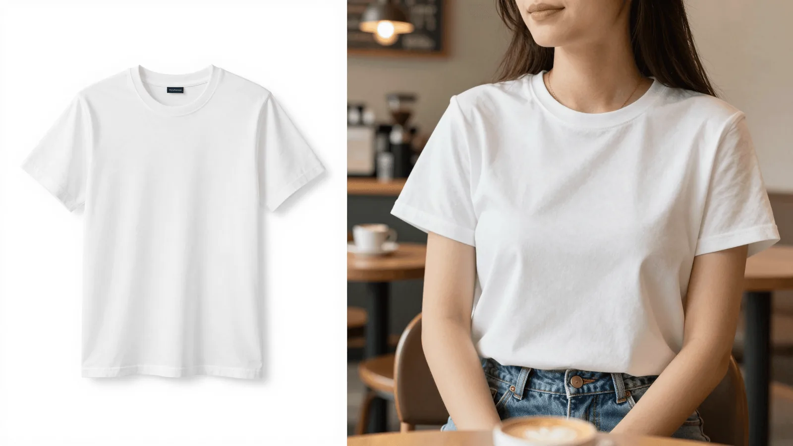 Comparison between a generic free mockup and a ListyStyle lifestyle image