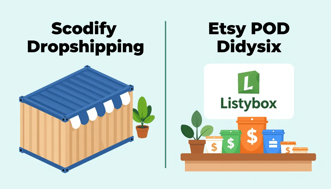 Comparison of Shopify vs Etsy business models